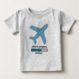 "Pilot Pågående" Flygplan Baby T-Shirt