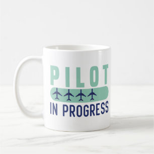 Pilot Pågående - Funny pilot Student Studenten Kaffemugg