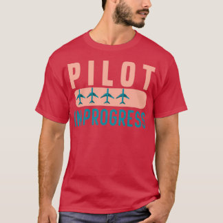 Pilot Pågående - Funny pilot Student Studenten T Shirt