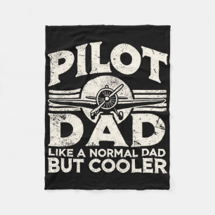 Pilot Pappa-flygplan Fleecefilt