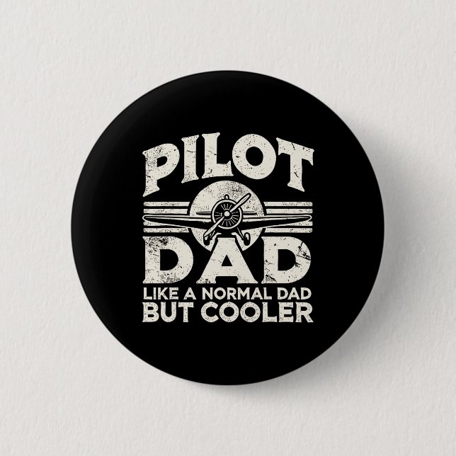 Pilot Pappa-flygplan Knapp (Framsida)