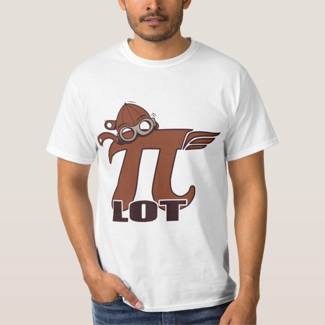 Pilot Pi lot - 3.14 Pi Day Math, Science & Pilots  T Shirt (Framsida)