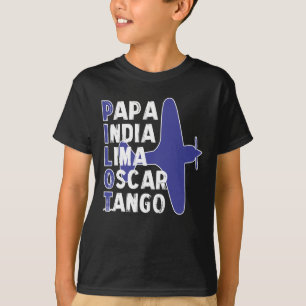 Pilot- plant flygflygplan för flygplan t shirt