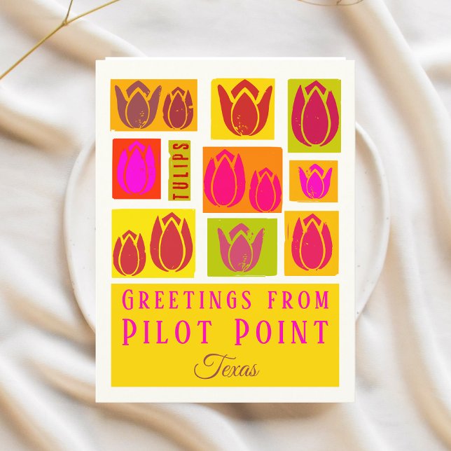Pilot Point Texas Tulip Vykort (Skapare uppladdad)