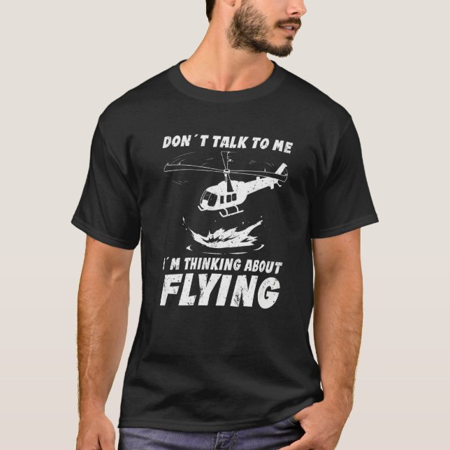Pilot prata inte med mig Aviation & flygplanstillb T Shirt (Framsida)