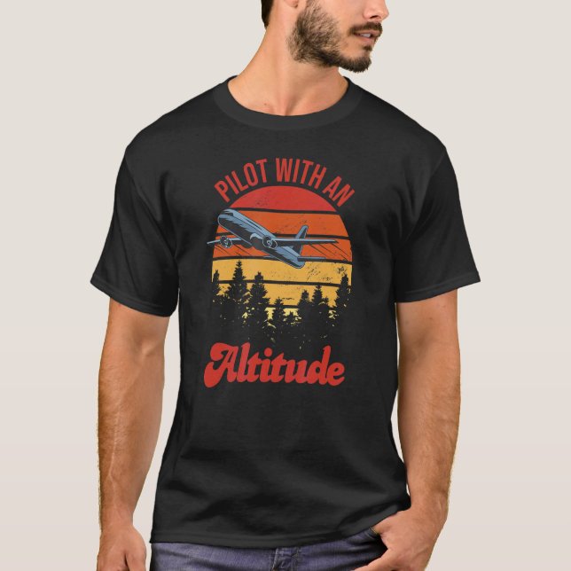 Pilot Pun Aviation Airplane Airline T Shirt (Framsida)