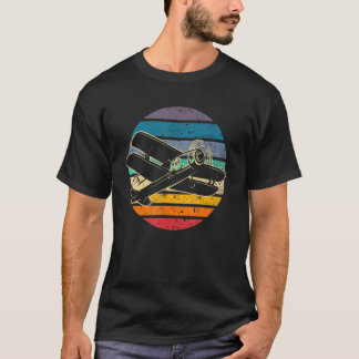 Pilot Retro Vintage Aviator Flygplan Flygplan Pilo T Shirt