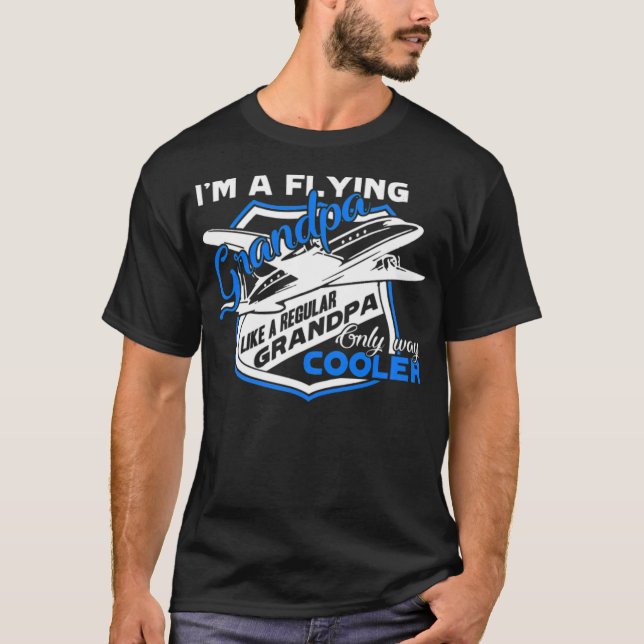 Pilot roliga yoga-kläder t shirt (Framsida)
