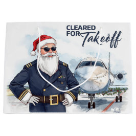 Pilot Santa is Flying for Christmas in the Sky