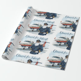 Pilot Santa is Flying for Christmas in the Sky  Presentpapper