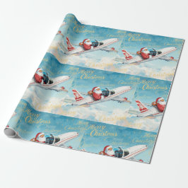 Pilot Santa is Flying for Christmas in the Sky  Presentpapper
