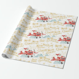 Pilot Santa is Flying for Christmas in the Sky  Presentpapper