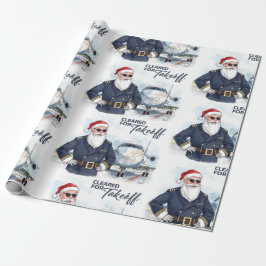 Pilot Santa is Flying for Christmas in the Sky  Presentpapper