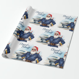 Pilot Santa is Flying for Christmas in the Sky  Presentpapper