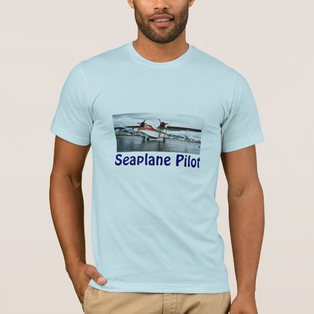 Pilot- Seaplane T Shirt (Framsida)