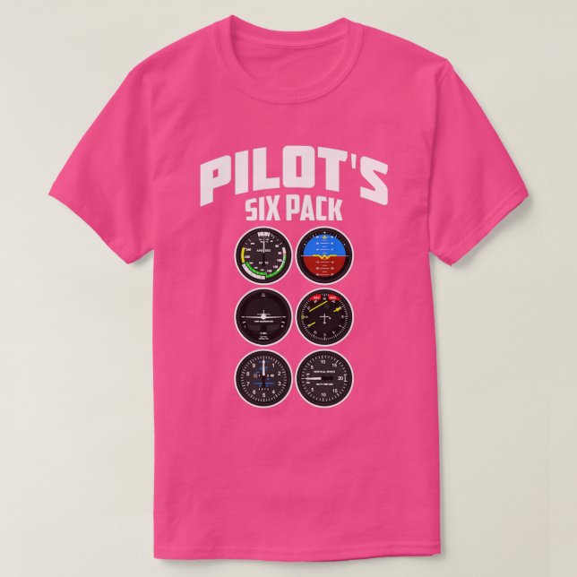 Pilot Sex pack Abs Art Cute Toppen Flygande Ab Art T Shirt (Design framsida)