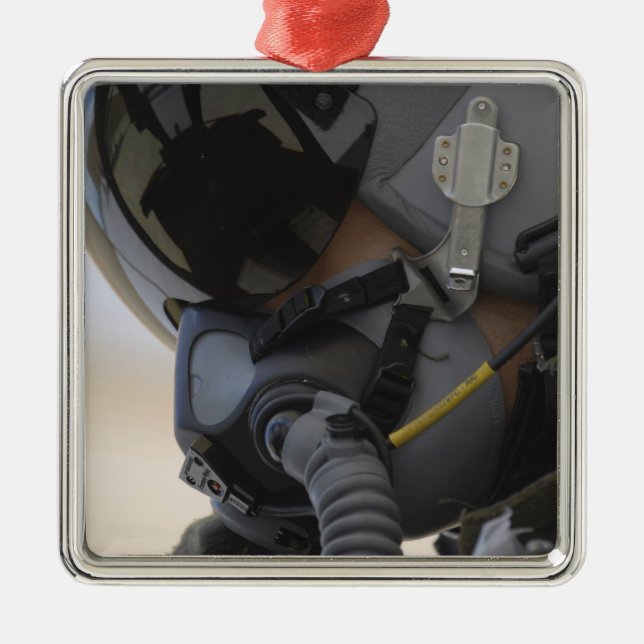 Pilot sitter i A-10 Thunderbolt II Julgransprydnad Metall (Framsidan)