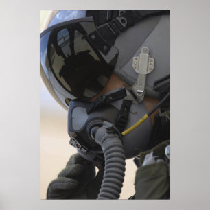 Pilot- sitter i hans A-10 Thunderbolt II Poster