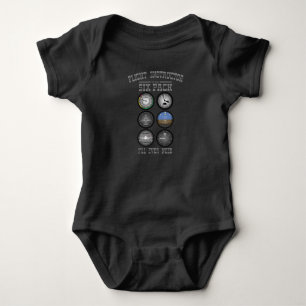 Pilot Sixpack Flight Instructor Pilot Trainer CFI T Shirt