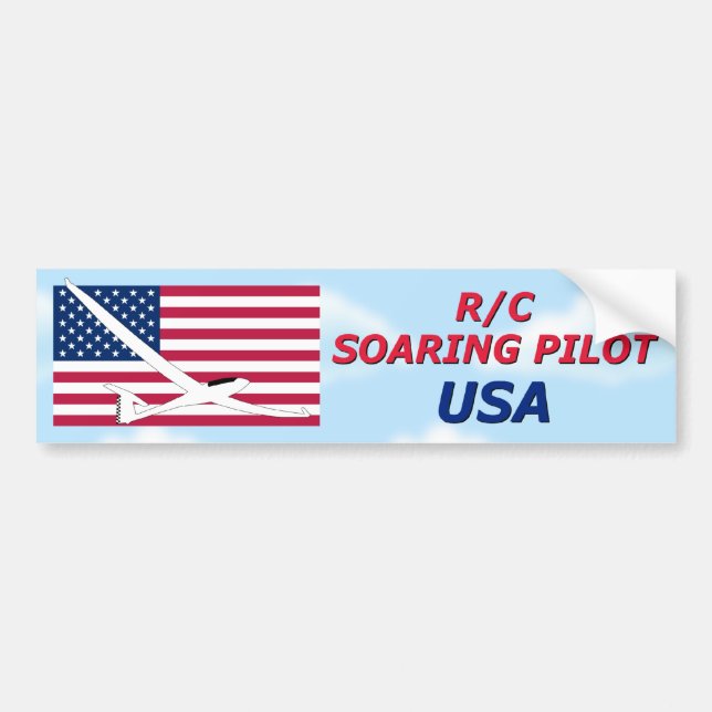 PILOT- SOARING FÖR R/C - USA AMERIKA BILDEKAL (Framsidan)