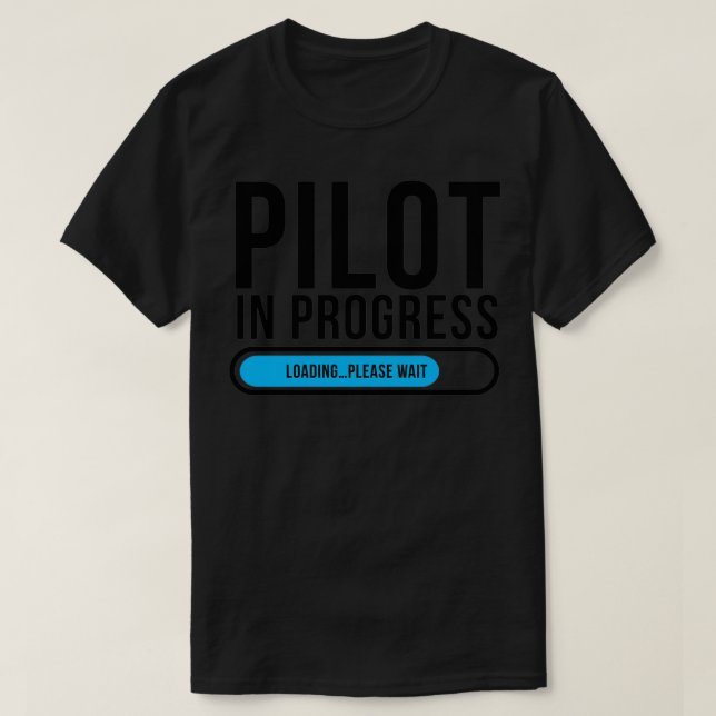Pilot som är under inläsning Vänta 1 T Shirt (Design framsida)
