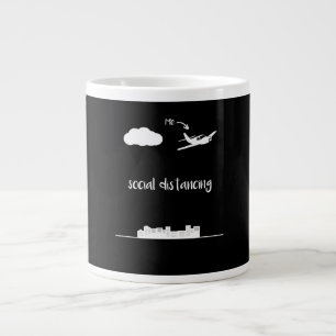 Pilot som flyger det här är jag Social som Avstånd Jumbo Mugg