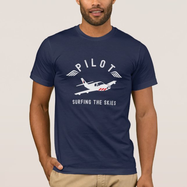 Pilot som överlevde Himmel, luftfarten, enkel T Shirt (Framsida)
