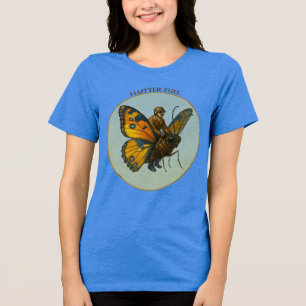 Pilot som rider på ryggen av en enorm fjäril URM T Shirt