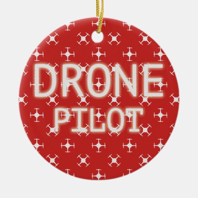 Pilot- surr julgransprydnad keramik (Framsidan)
