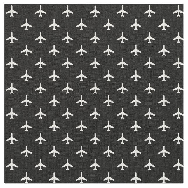 Pilot- svartvita moderna flygplan tyg (Närbild)