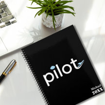 "Pilot" - Typografi, flygplan och foto, monogramma