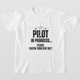 pilot under arbete i framtida pilotflygplan t shirt