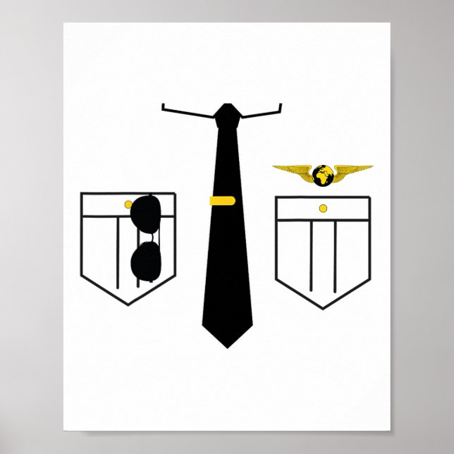 Pilot Uniform Halloween Costume Poster (Framsidan)