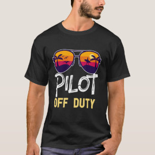 Pilot utanför tjänstgöringstidens buss utanför som t shirt