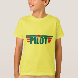 Pilot Vingar-bricka - Luftfart T-shirt