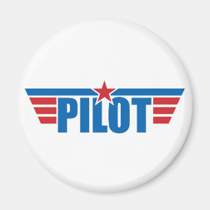 Pilot- vingaremblem - flyg magnet