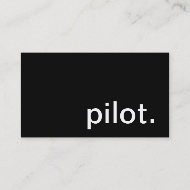 Pilot- visitkort (Framsida)