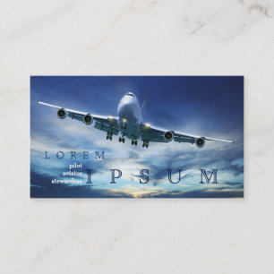 Pilot- visitkort för himmel för
