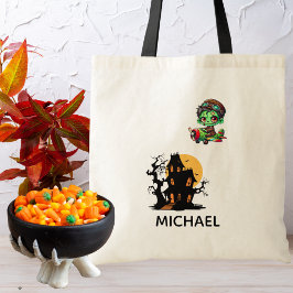 Pilot Zombie-flygplan & Fladdermus Funny Halloween Tygkasse