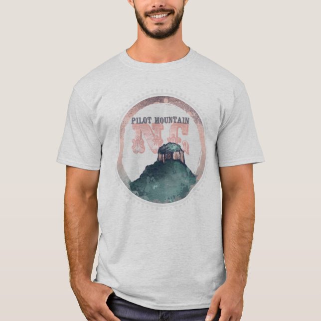 Pilotberget North Carolina State Park Hiker T Shirt (Framsida)