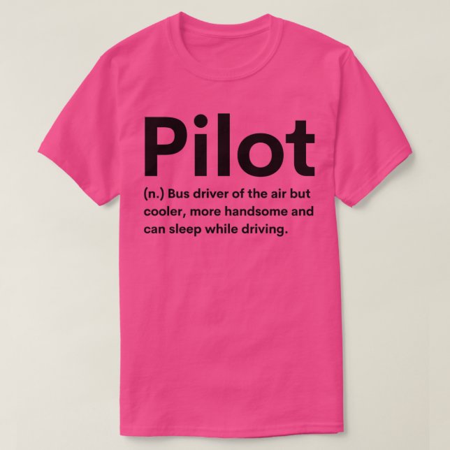 Pilotdefinition 2 t shirt (Design framsida)