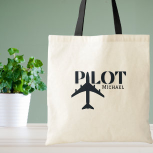 Pilotdiagram och flygplan,Minimalistisk anpassning Tygkasse
