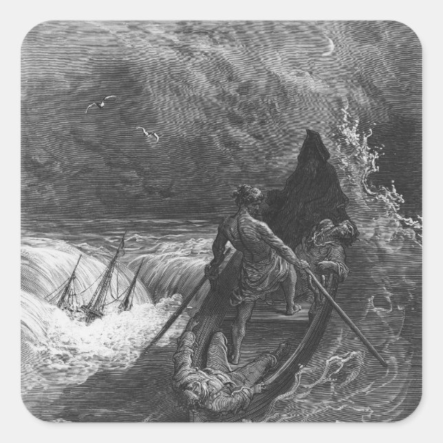 Piloten sviker fyrkantigt klistermärke (Framsida)