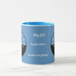 Pilotens Attitydindikator Mugg