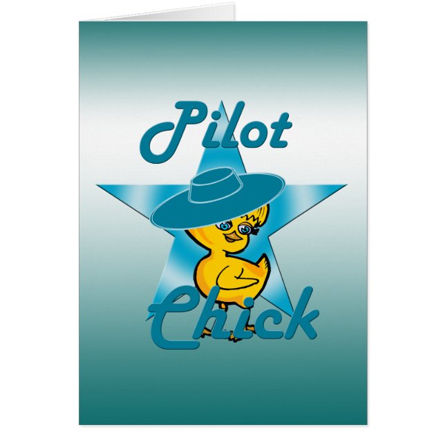 Pilotens Chick #7 Hälsningskort (Framsidan)