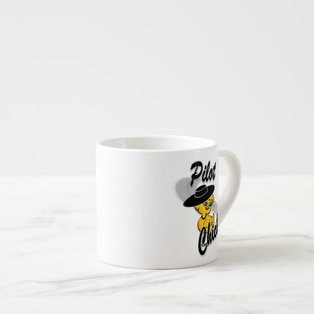 Pilotens Chick nr 4 Espressomugg (Framsida höger)