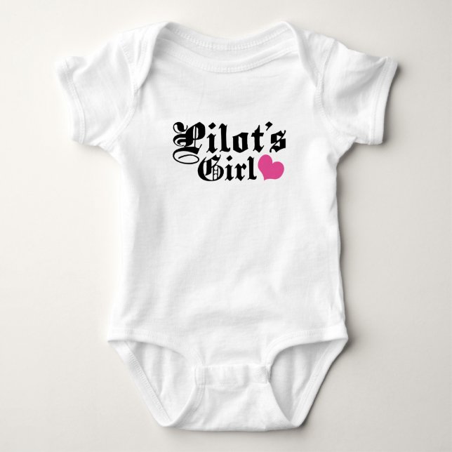 Pilotens flicka t-shirt (Framsida)