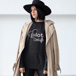Pilotens flyggrafi och flygplan - enkel,minimalist t shirt