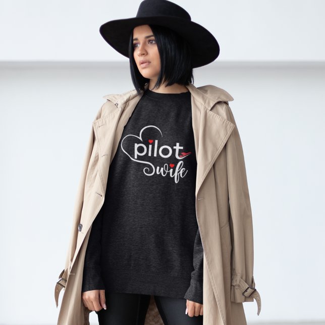 Pilotens flyggrafi och flygplan - enkel,minimalist t shirt (Skapare uppladdad)