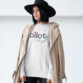 Pilotens flyggrafi och flygplan - enkel,minimalist t shirt